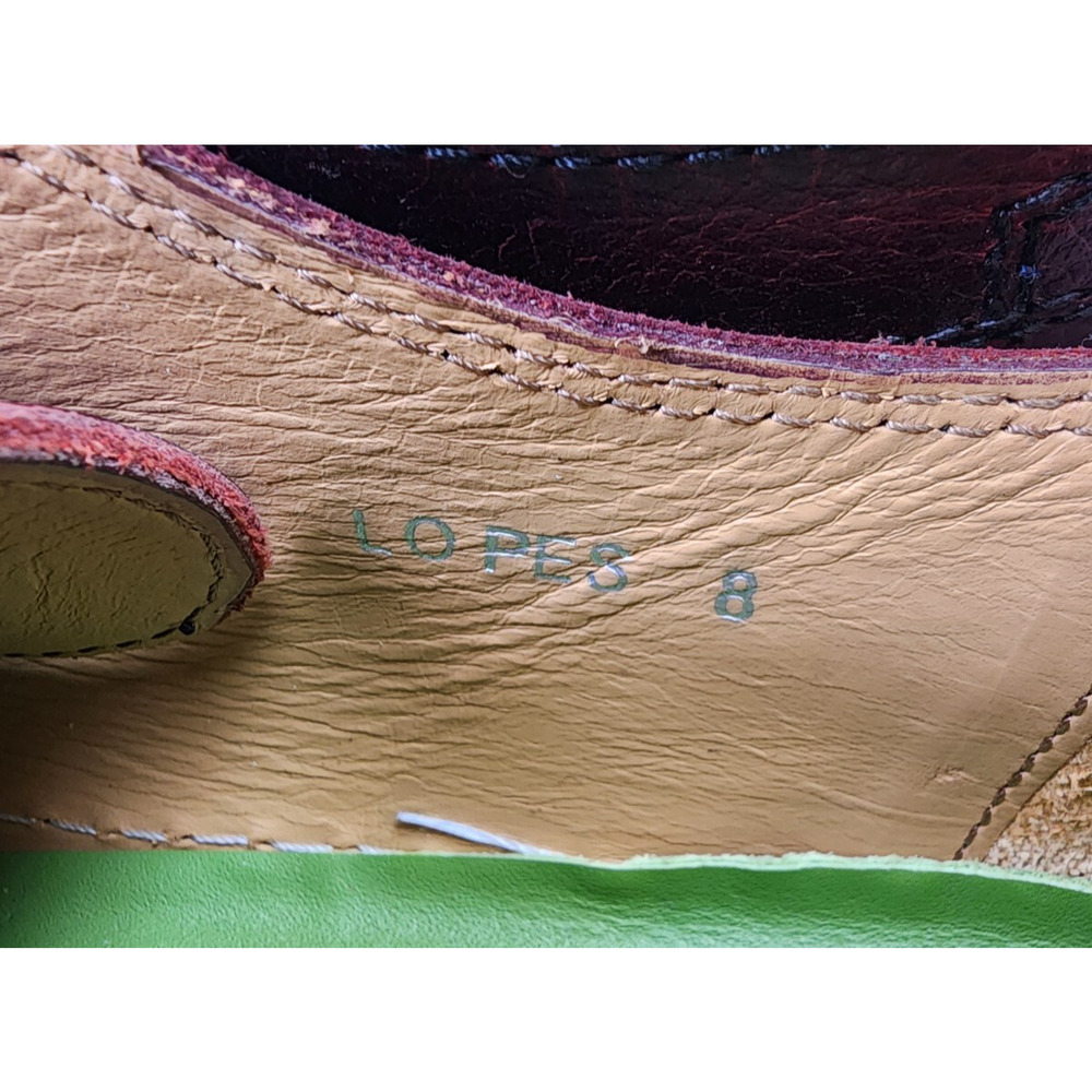 Oliver Sweeney Lopes Distressed Burgundy Leather Lace-Up Casual Sneaker US 9 - Picture 12 of 13